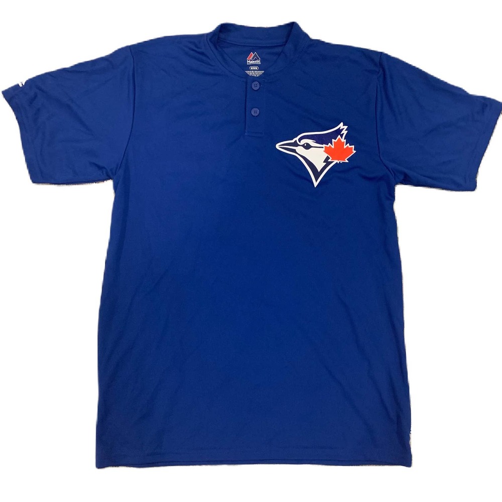 Toronto Blue Jays MLB Majestic Cool Base 2 Button Jersey Shirt Men's Size Medium